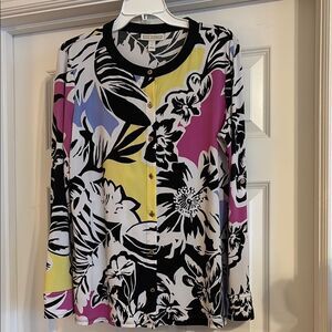 Dana Buchman Black and White Blouse